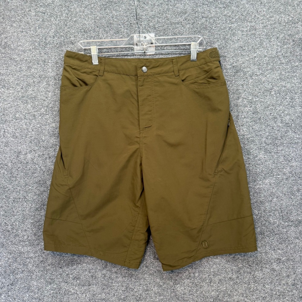 Novara Mountain Bike Shorts Mens Medium Green Adjustable Waist MTB Trail Cycling